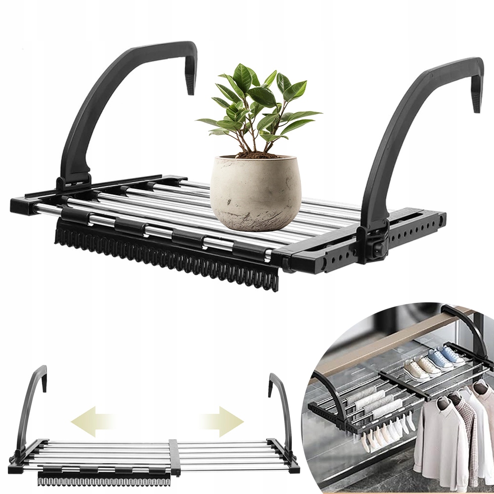 Levně Sušák Na Prádlo Na Radiátor Na Balkon Rozkládací Na Balkony, Terasy