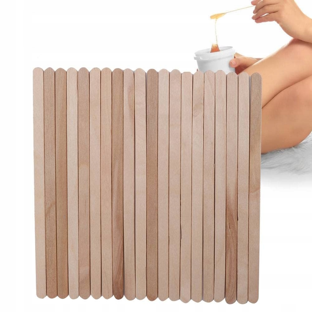 100 x SZPATUŁKI mieszadełka patyczki drewniane DO nakładania WOSKU wąskie Kod producenta SZPATUŁKI patyczki drewniane DO masek Ovee