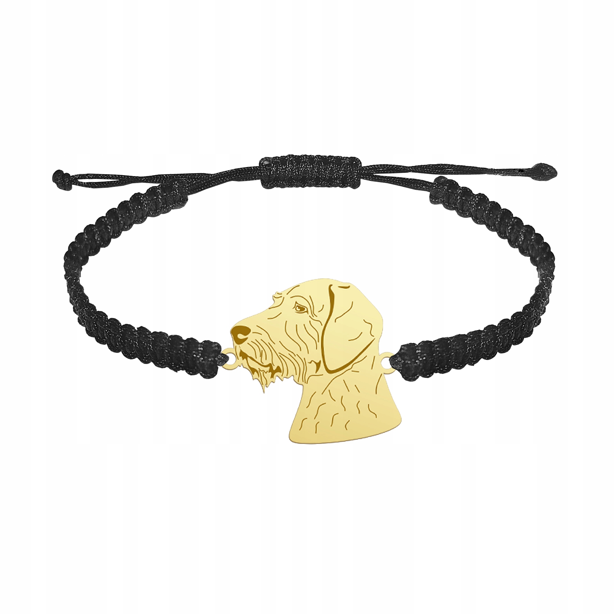 Zlatý náramek se psem Maďarský žaluzium Hrubosrstý 925 Dárek Gravírování