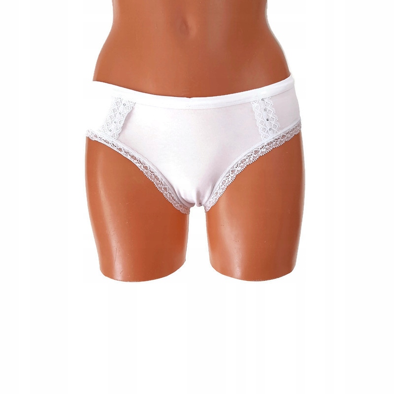

Figi Damskie Białe Koronka Niski Stan Rozmiar L/XL