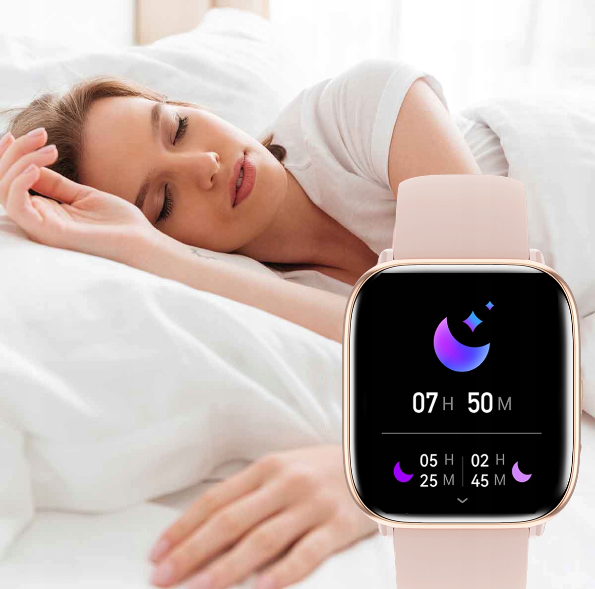 SMARTWATCH ZEGAREK DAMSKI POLSKIE MENU ROZMOWY SPORT AMOLED 4 PASKI Model inny