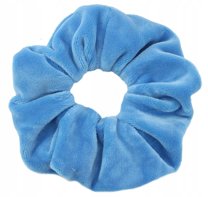 

Gumka Do Włosów Scrunchies Welur Błękitna