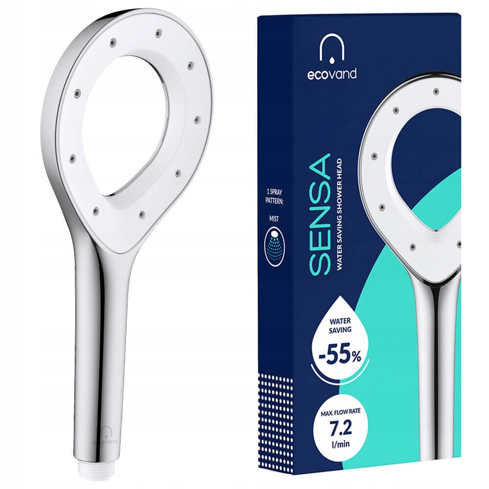 Sprchová Hlavice s mlhou Ecovand Sensa Úsporná -55% Vody 7.2 L/min