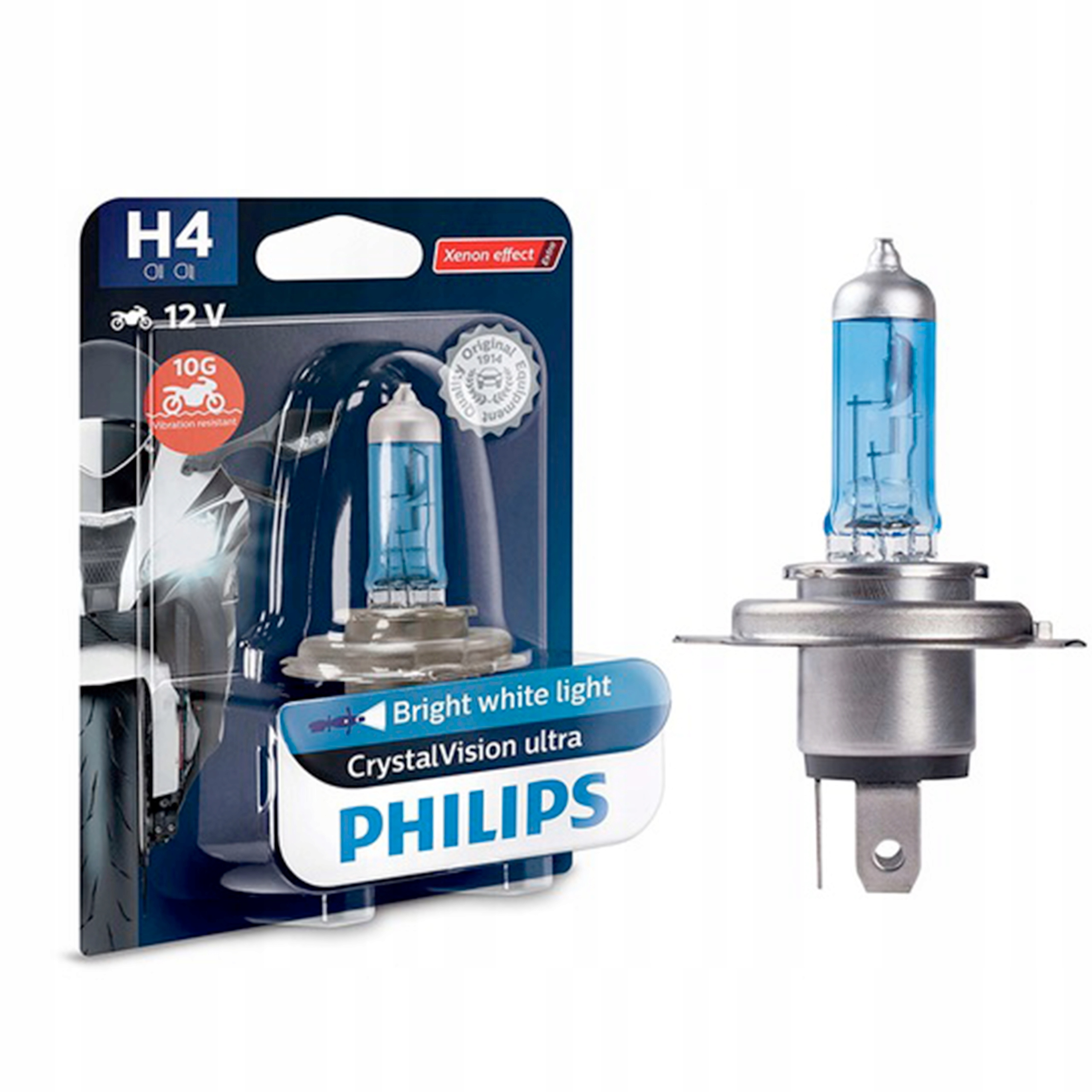 

Philips Żarówka H4 Blue Vision Moto efekt Xenon