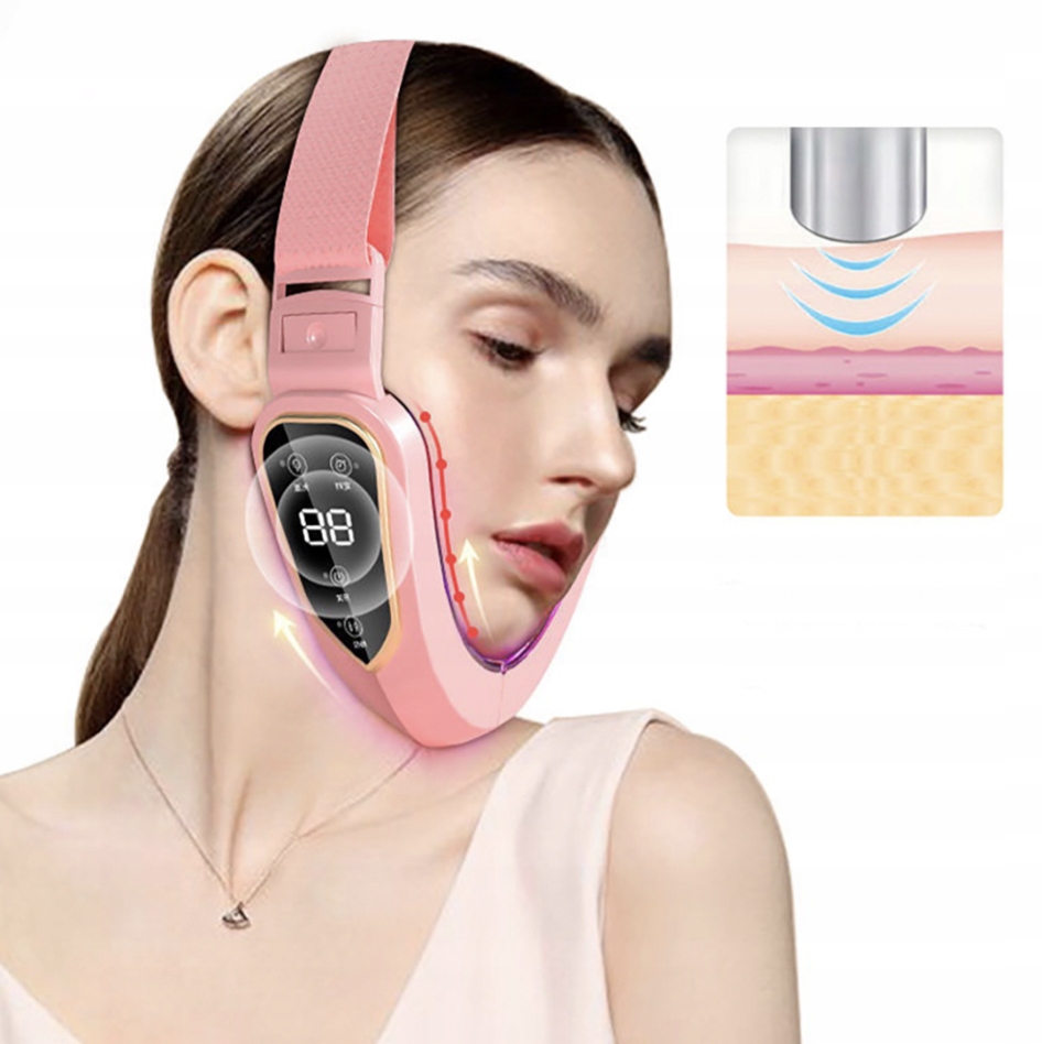 MASAŻER LIFTINGUJĄCY PODBRÓDEK BEAUTYVISE 2 W 1 TERAPIA LED + GRATISY Zasilanie akumulatorowe