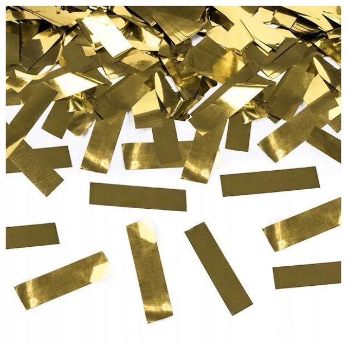 Tuby strzelające konfetti złote 18 30 40 50 urodziny wesele ślub 60cm 1szt Marka Party Deco