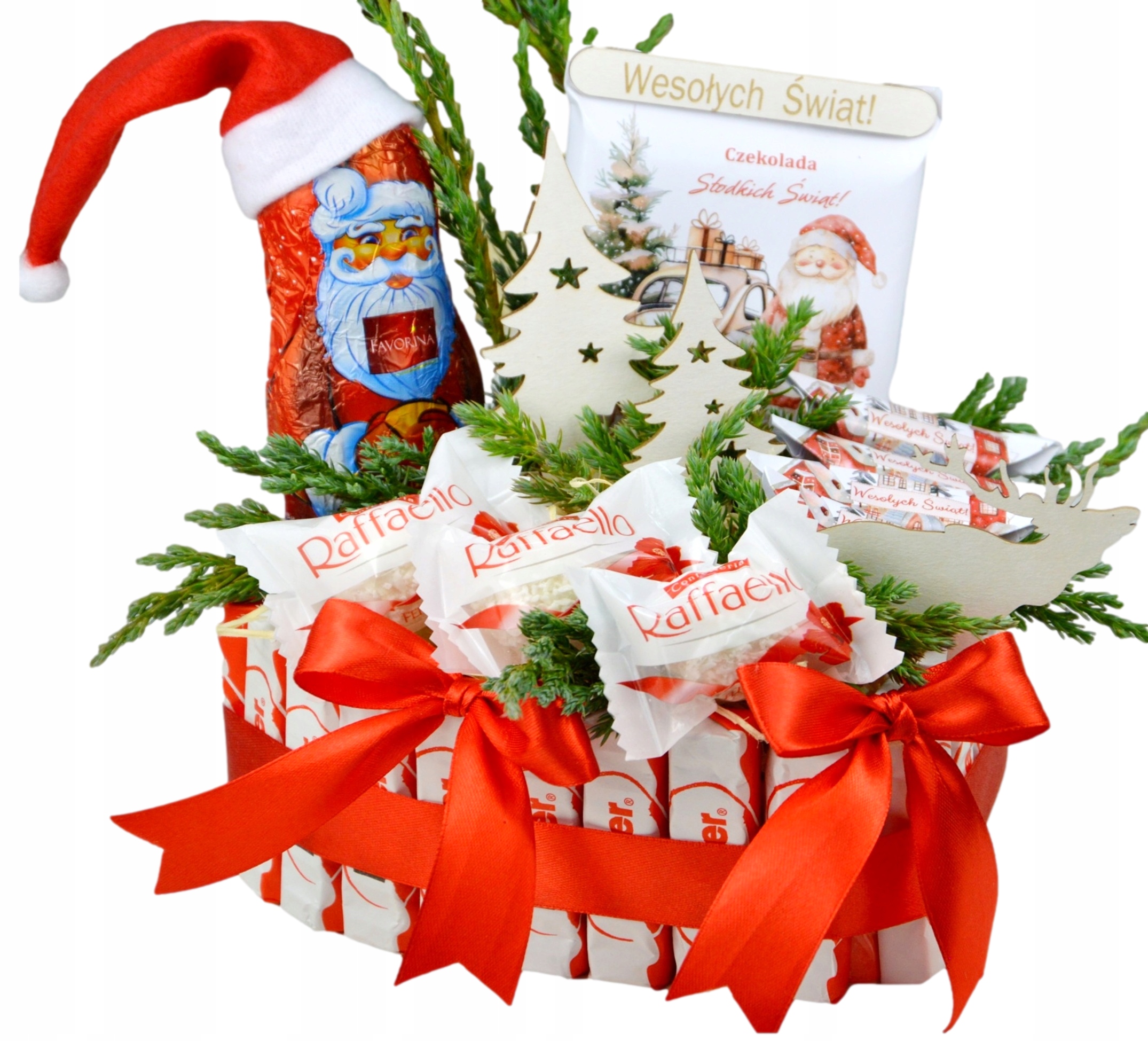 Levně dárkový koš Sladkosti na Vánoce Sada Dárek Mikuláš Mikulášská Nadílka Poukaz