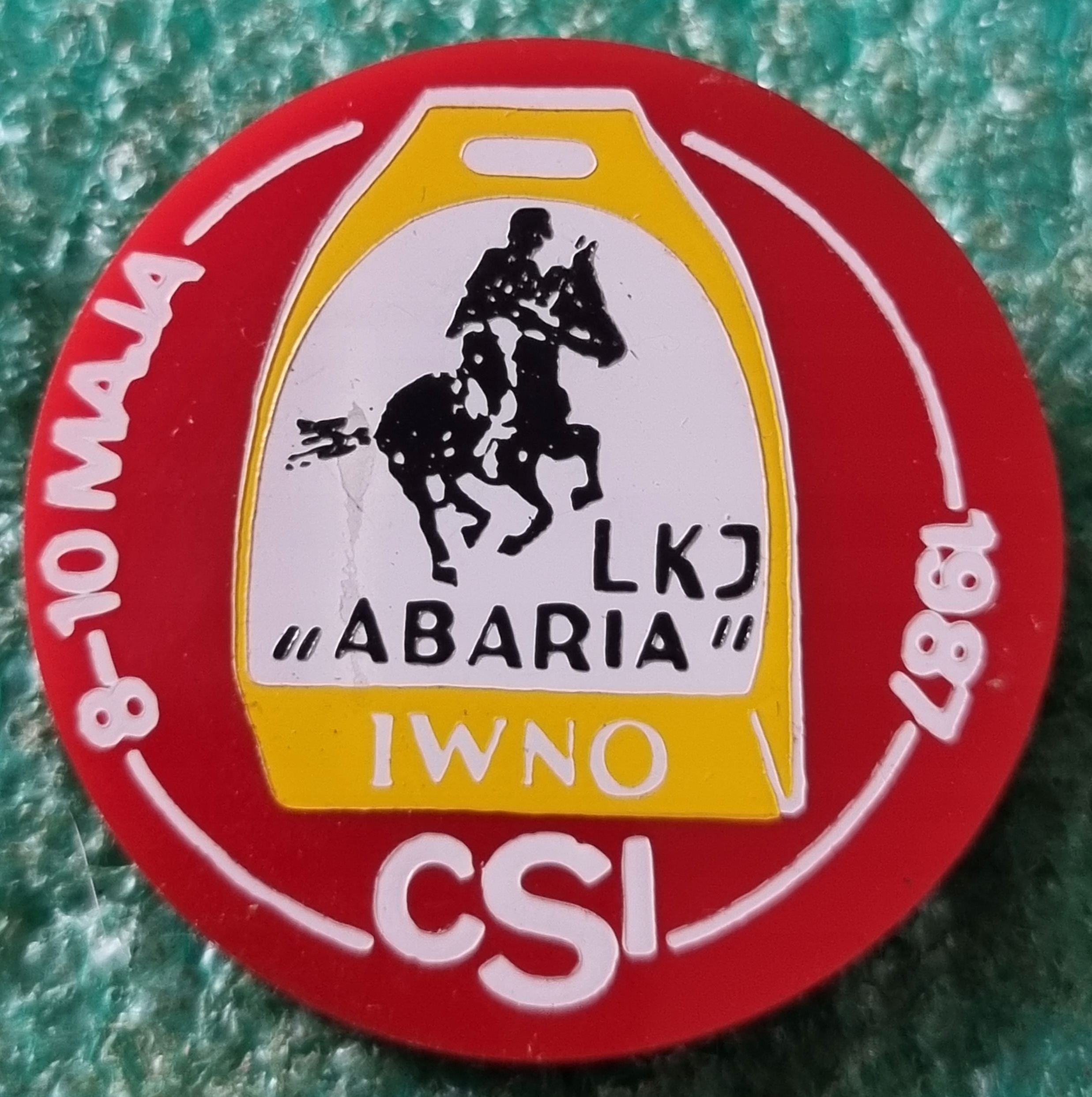 ODZNAKA LKJ ABARIA IWNO 8-10.V.1987 ZAWODY CSI
