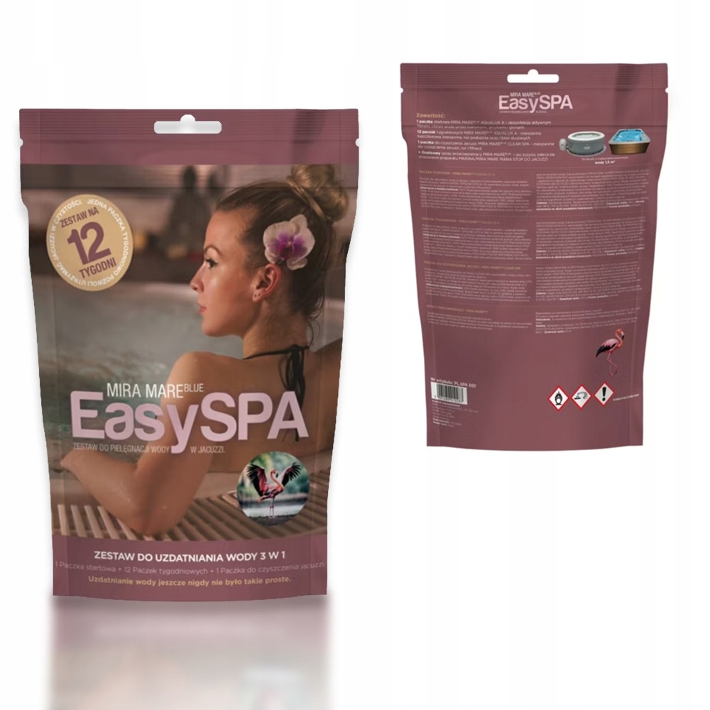 Easy Spa środek do Dezynfekcji Basenu i jacuzzi antybakteryjny 14 saszetek
