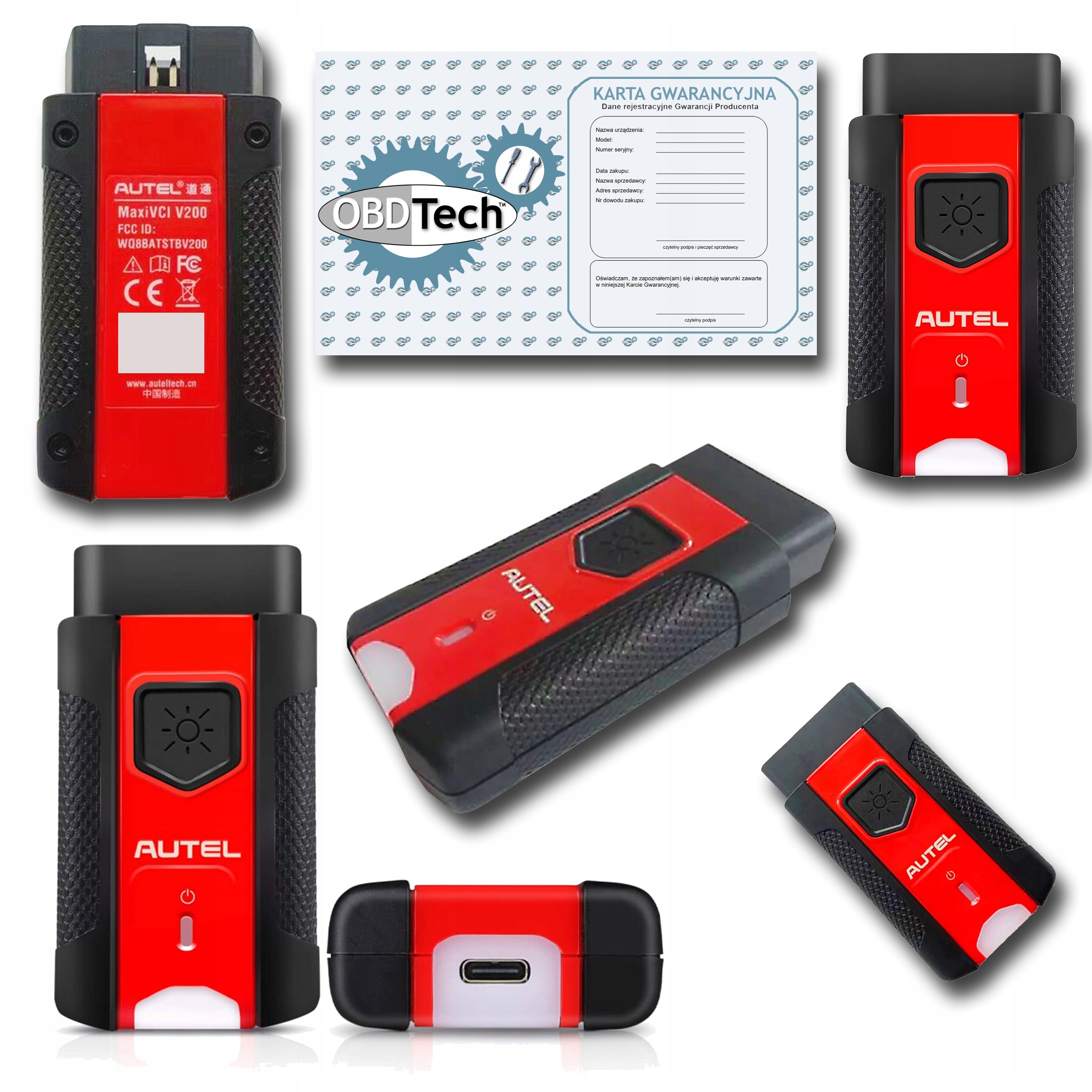Autel MaxiVCI V200 Diagnostická hlavica Bluetooth pre Autel.
