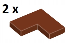

Lego Reddish Brown Tile 2x2 Corner 14719 2szt