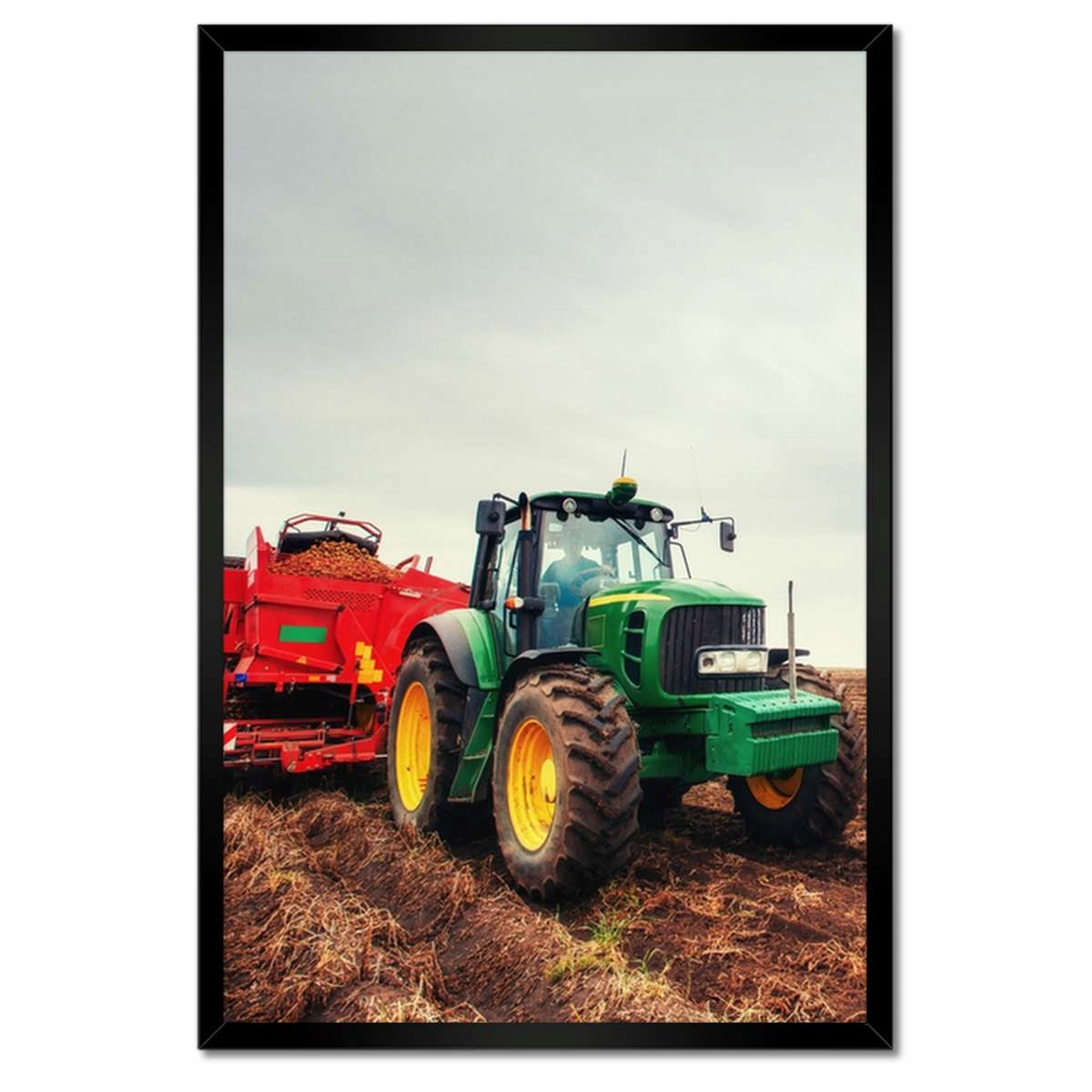 Plakáty v rámu 40x60 Traktor Orka pole zemědělec