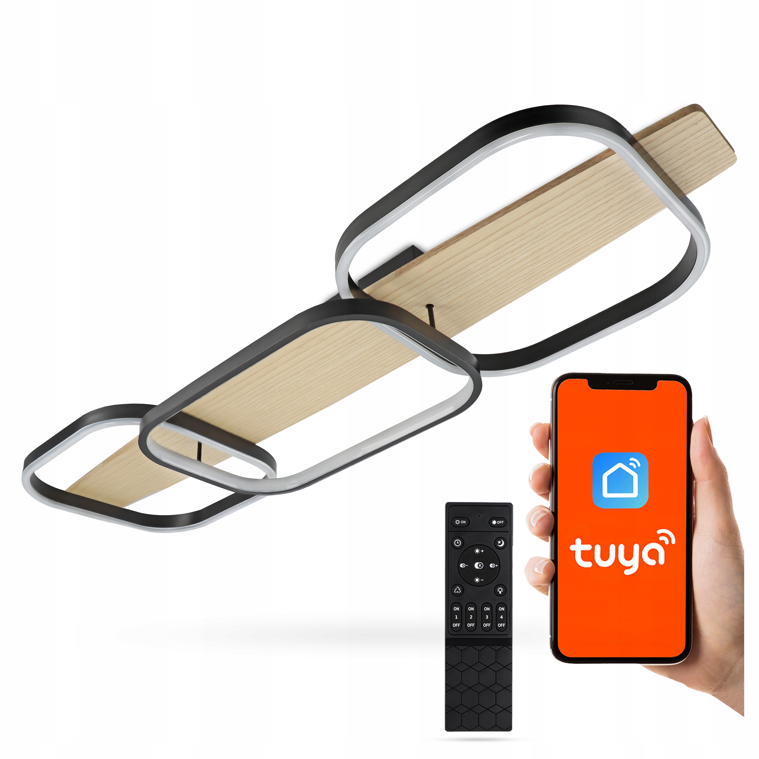 stropní svítidlo Led Stropní Svítidlo Nástěnný Tuya Aplikace pro telefon Dálkový Ovladač 68W