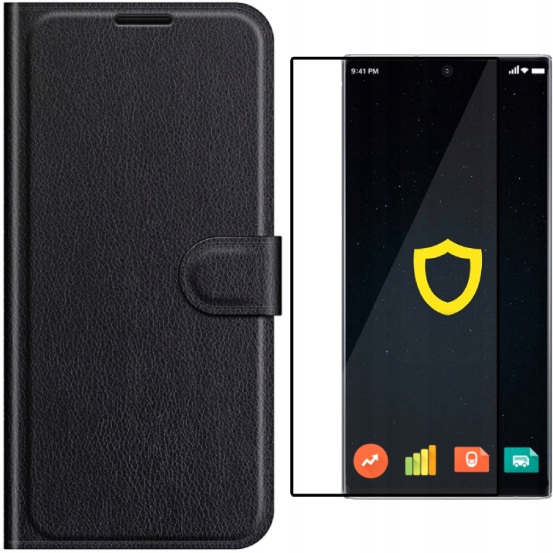 

Litchi Etui Skórzane Portfel Do Galaxy S22 Ultra