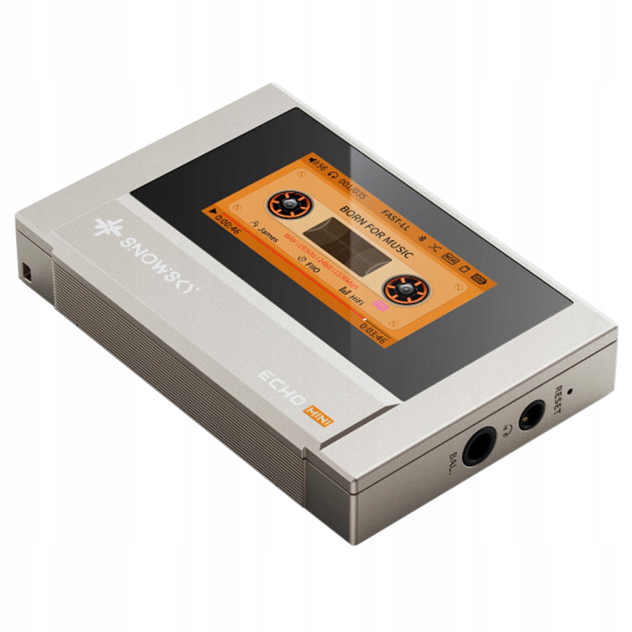 FiiO Echo Mini Titanium /Gold Przenośny odtwarzacz retro gadżet 8 Gb