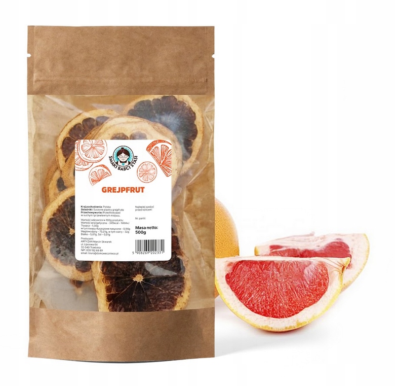 Sušené Grapefruity Plátky Na Zdobení Sušených Čajů dárek 500 g