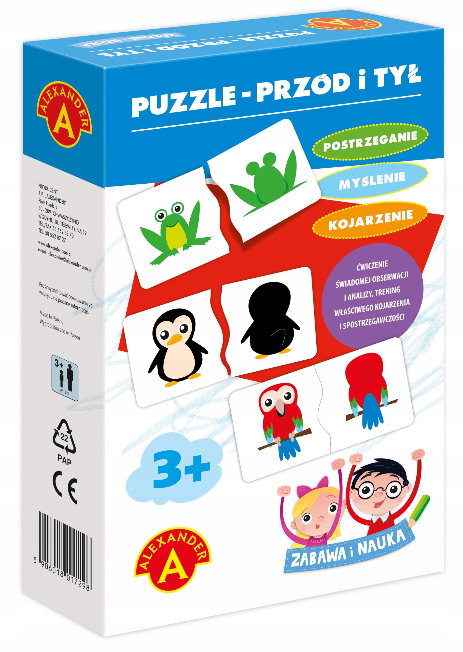 

Puzzle Przód i tył Alexander 5+ Puzzle do Pary