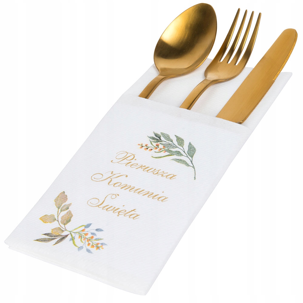 

Pokrowce Na Sztućce Komunia Święta Etui Komunijne