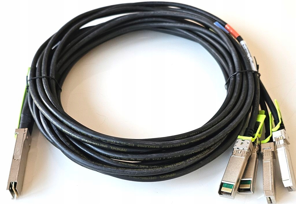 Nový Kabel Amphenol Q-4S-100G QSFP28 Na 4xSFP28 3M NDAQGT-F306