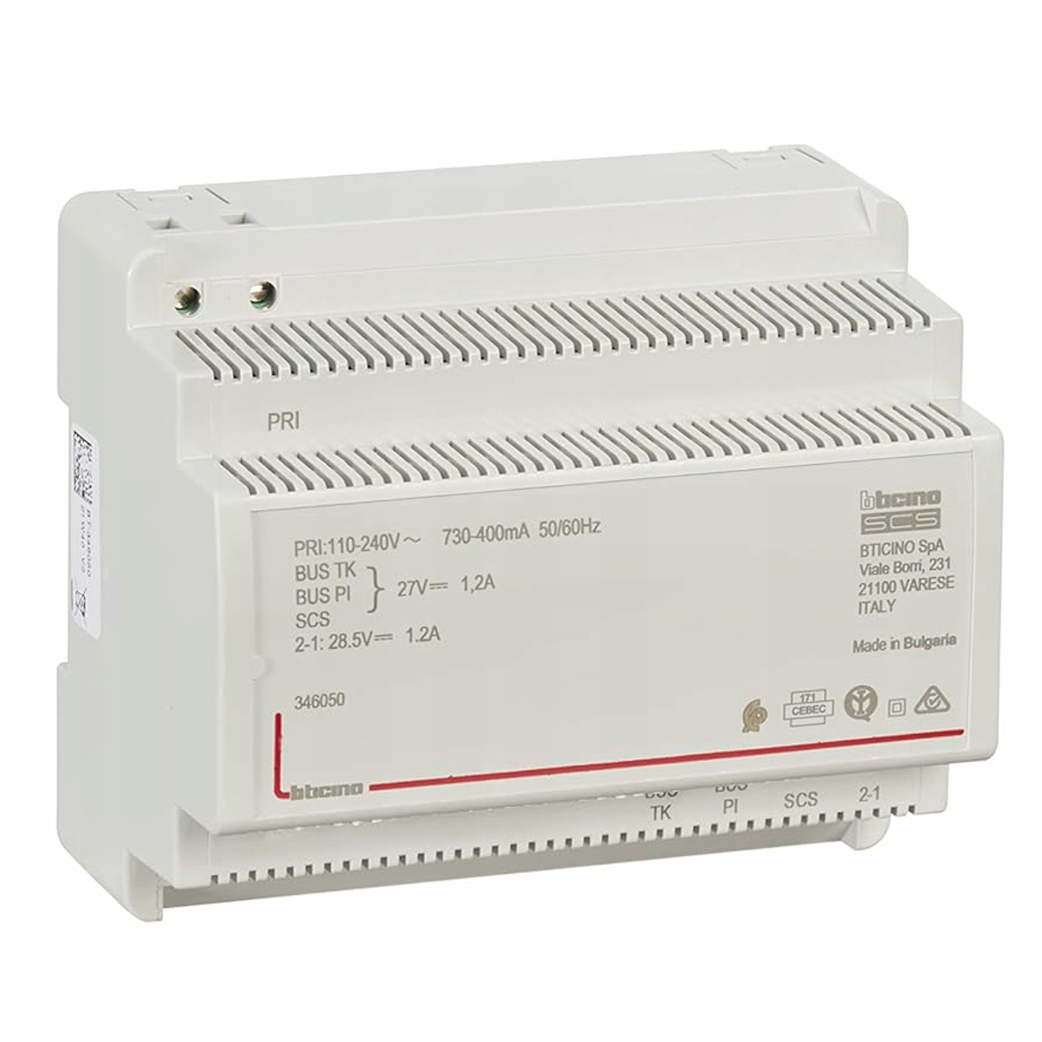 Napájací adaptér pre videovrátniky Legrand 346050.2 230V 1,2A
