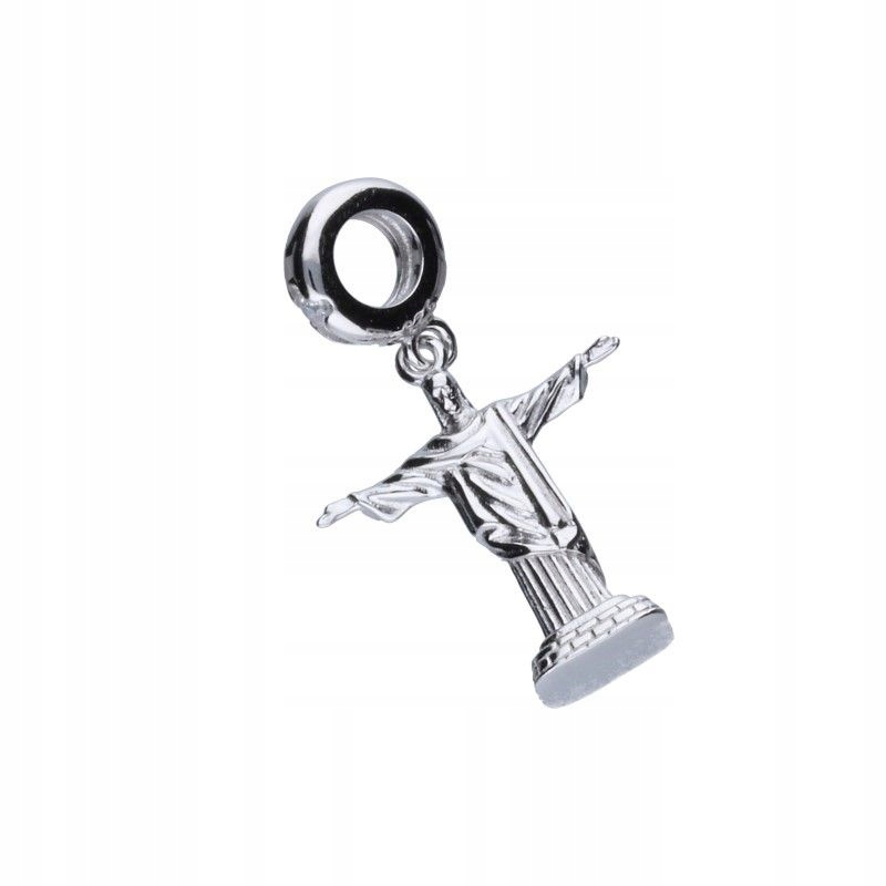 Stříbro přívěsek s korálkem 925, soška Krista, náboženský náramky s přívěskem