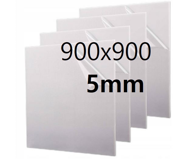 Plexi Plexa deska na míru mléčná opálová 90 cm x 90 cm x 5 mm