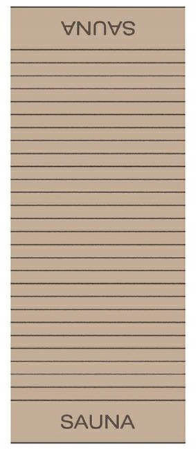 Plážová osuška Balance Sauna 80x200 písková froté 500g/m2 100% bavlna