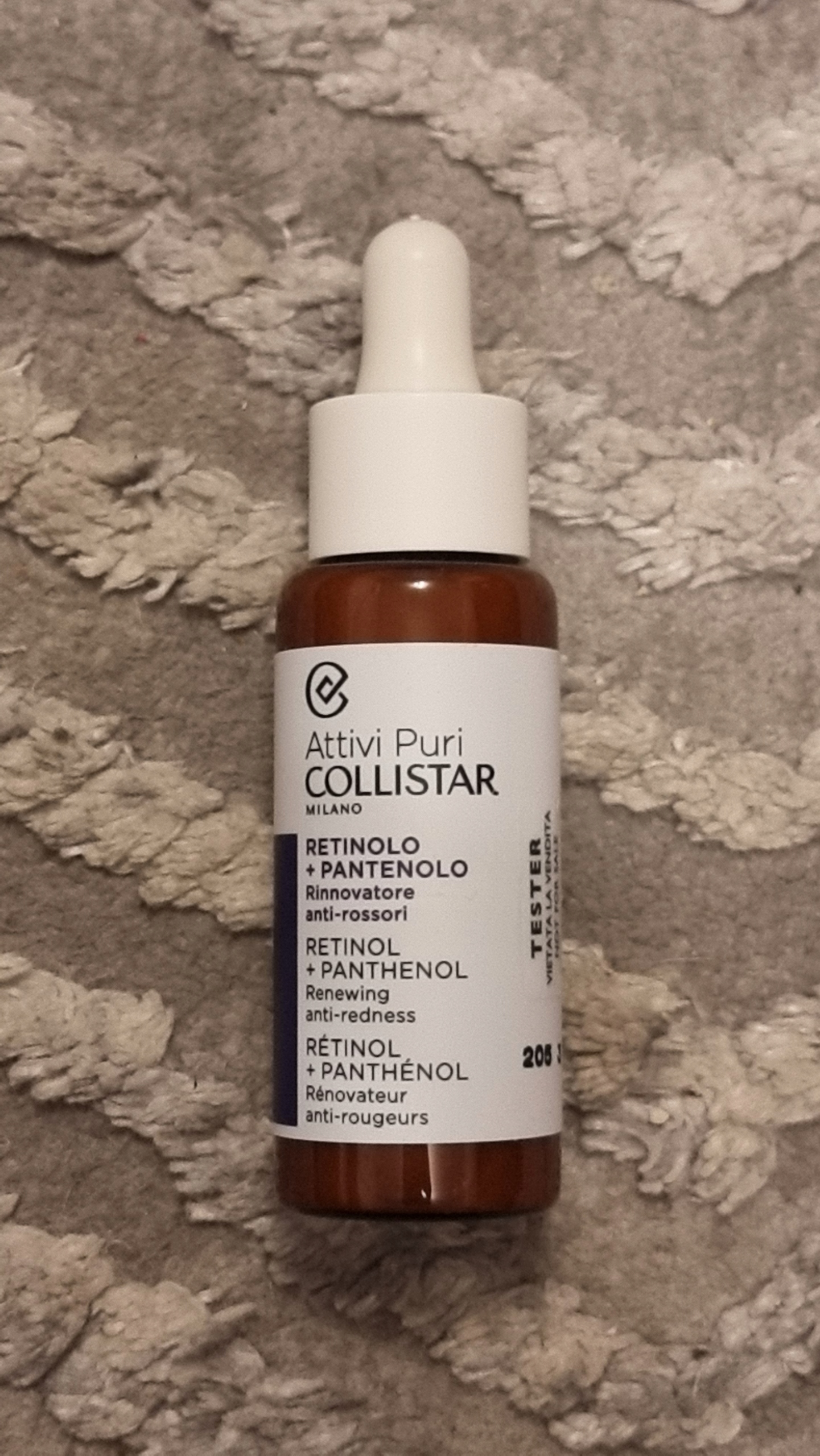 Collistar Attivi Puri Retinol Pantenol kapky 30 ml