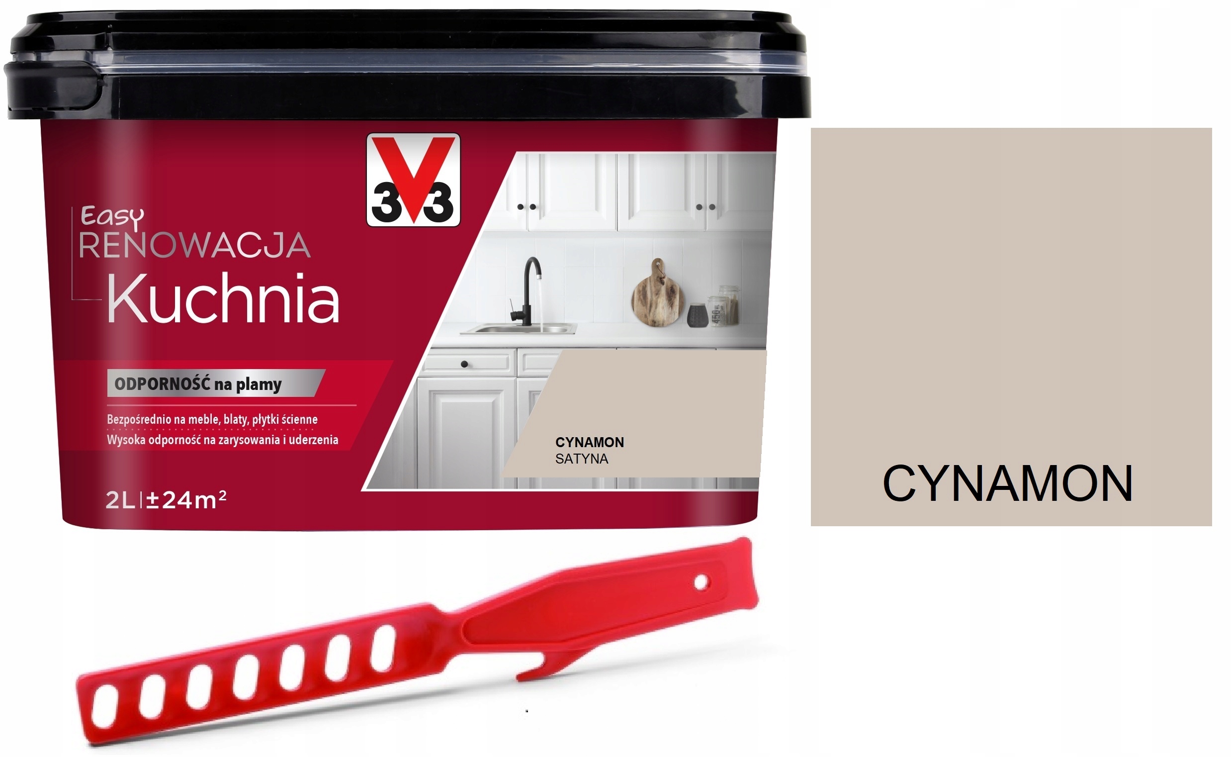 

V33 Farba Renowacyjna do mebli Cynamon 2L