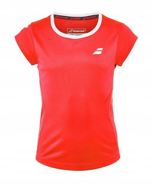 Koszulka Dziewczęca Babolat Core Flag Club Tee Girl Red 152