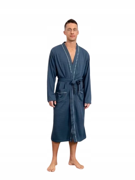 Celoroční Tenký Pánský Elegantní Župan XXL