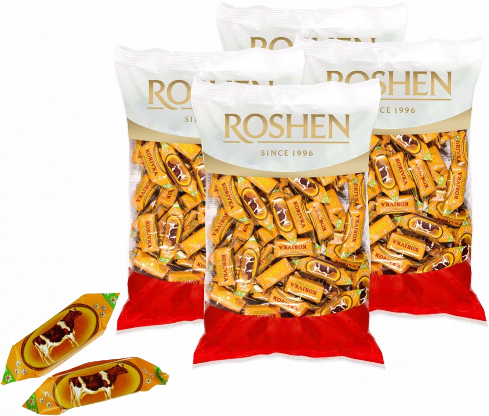 Cukierki Roshen Krówka Mleczna 1kg x4