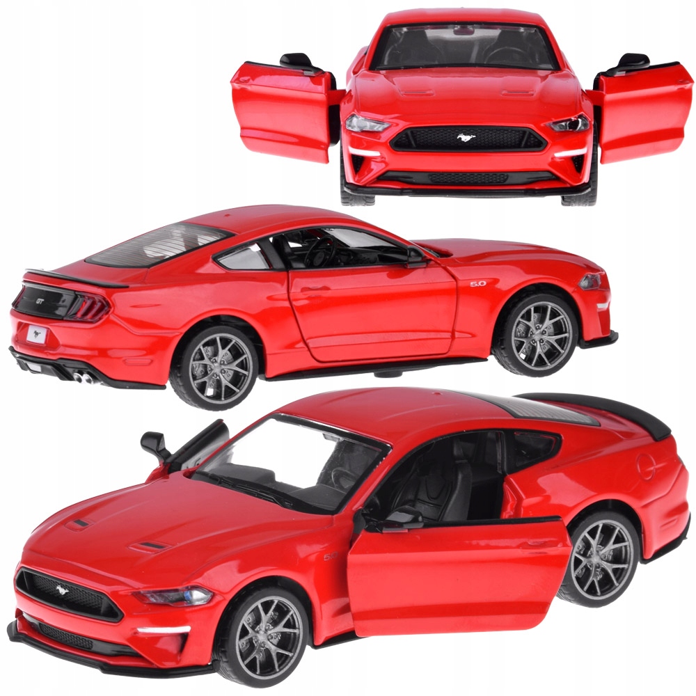 Auto metalowe model 2018 Ford Mustang Gt skala 1:34 światło dźwięk ZA4616