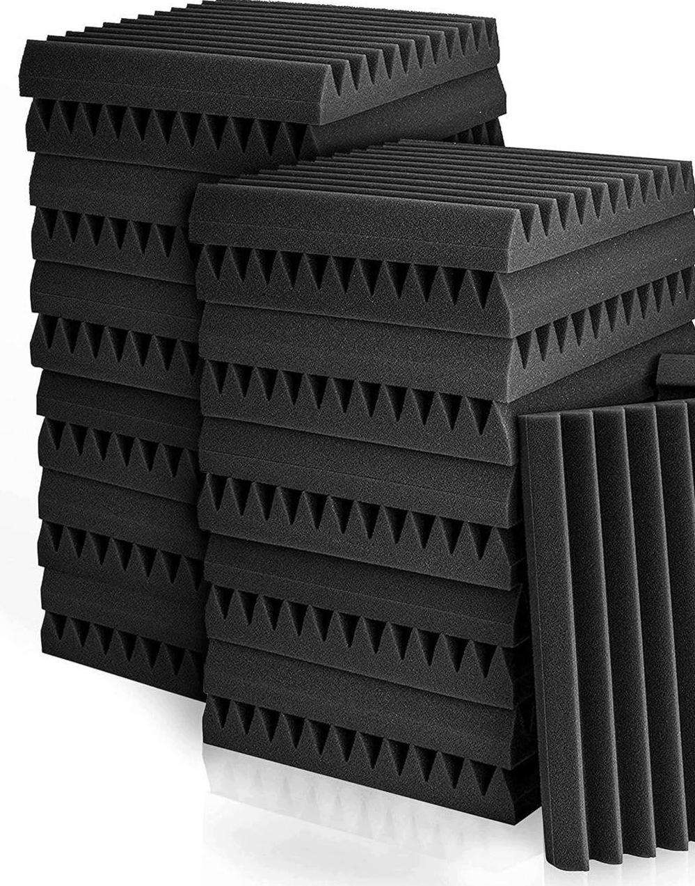 Akustické panely Fstop Labs pěna černá 5 cm 30x30 cm 12 kusů