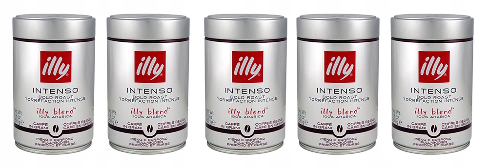 Kawa ziarnista Illy Intenso Espresso Dark arabica puszka 250g (5 szt.)