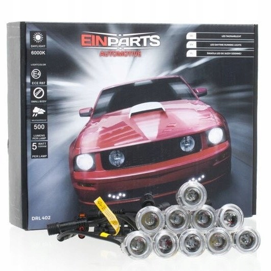 СВІТЛА ЇЗДИ ДЕННОЇ ОЧКИ3mm LED OSRAM ПОСВІДЧЕННЯ RL EINPARTS02o