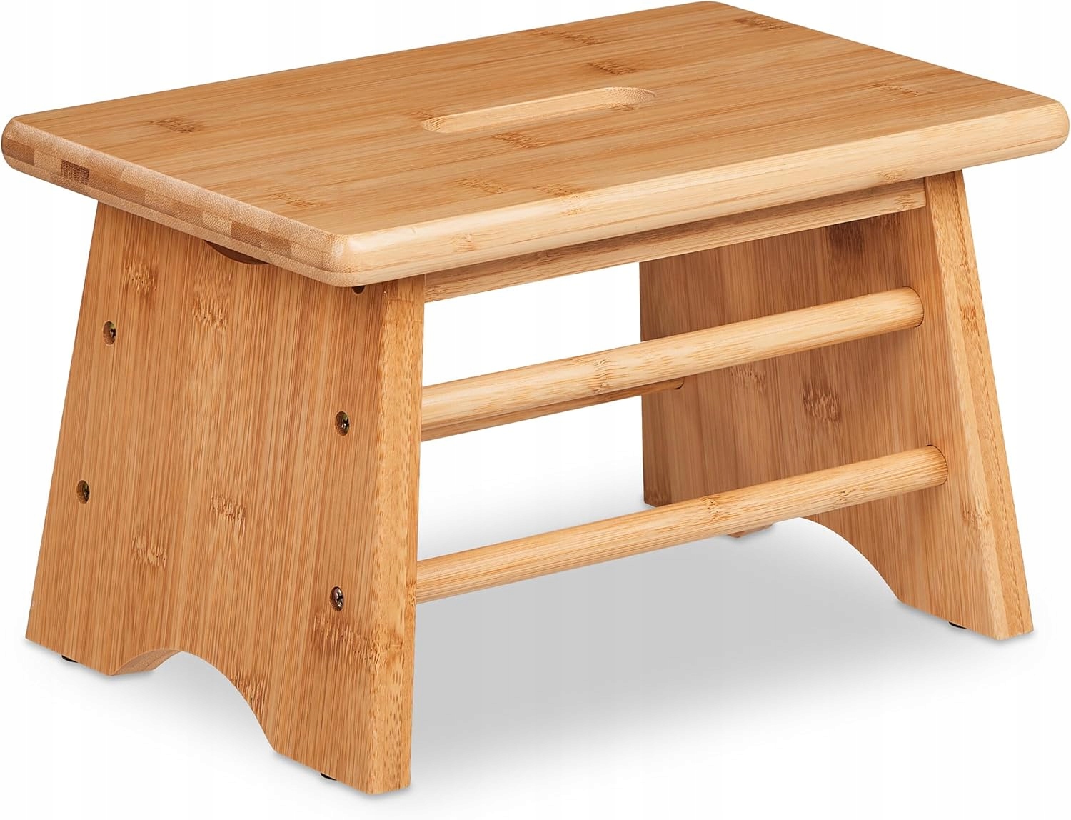 Bambusová Podnožka Do 100 Kg, Stabilní Dětská Stolička S Úchytem, 33 CM