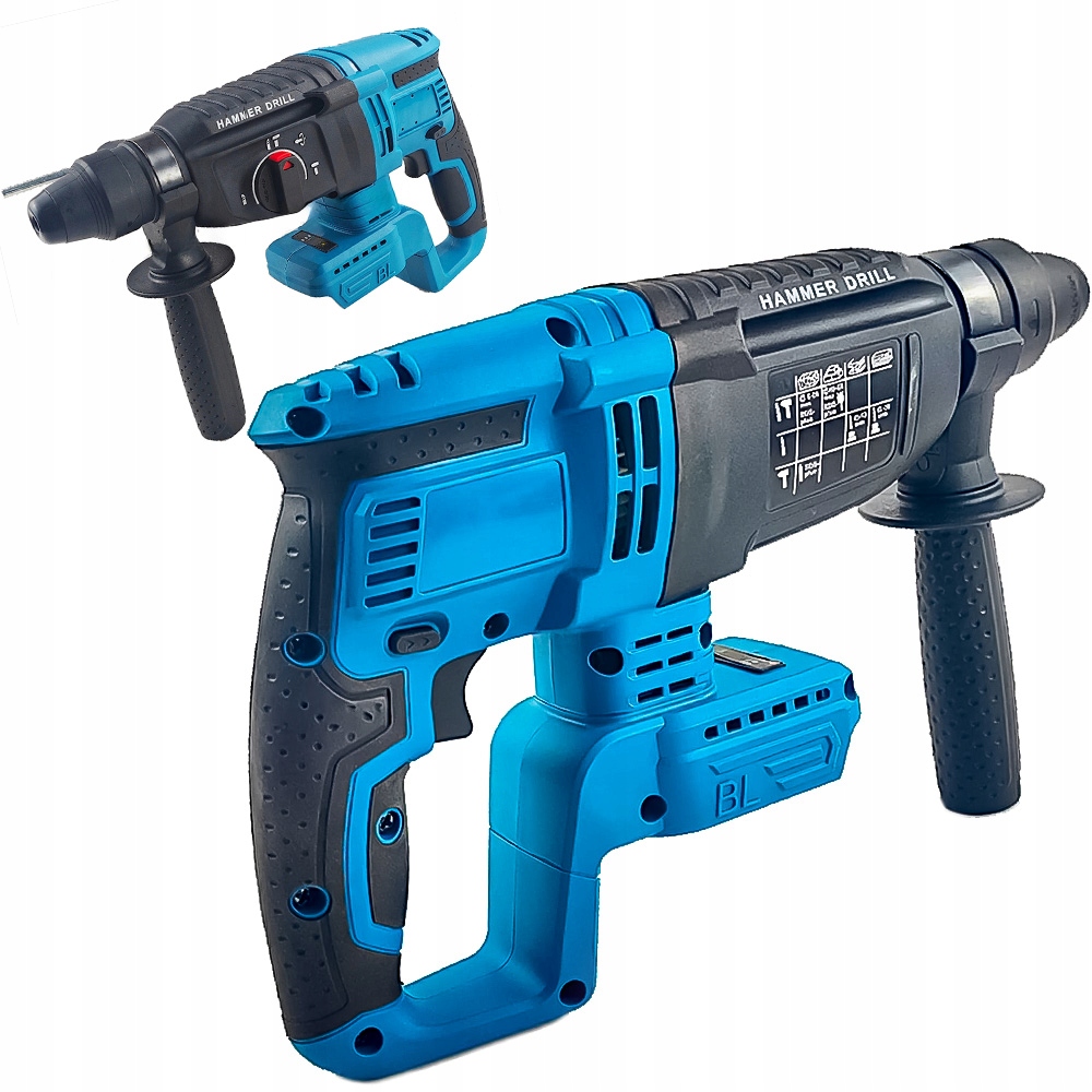 Multifunkční Akumulátorová Příklepová Vrtačka Bezkartáčová Sds 26 mm 21 V