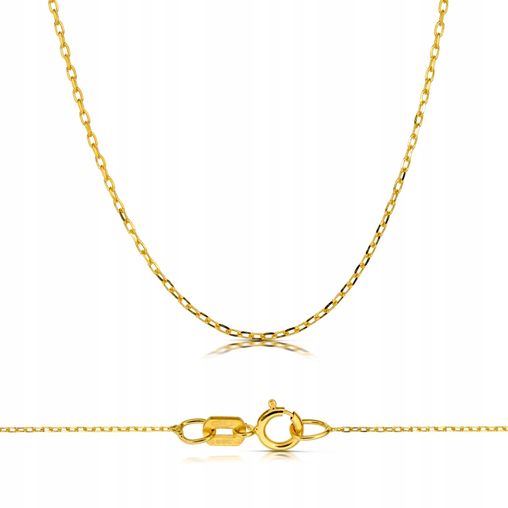 Zlatý Klasický Řetízek Ankr 42 CM 585 Gravírování