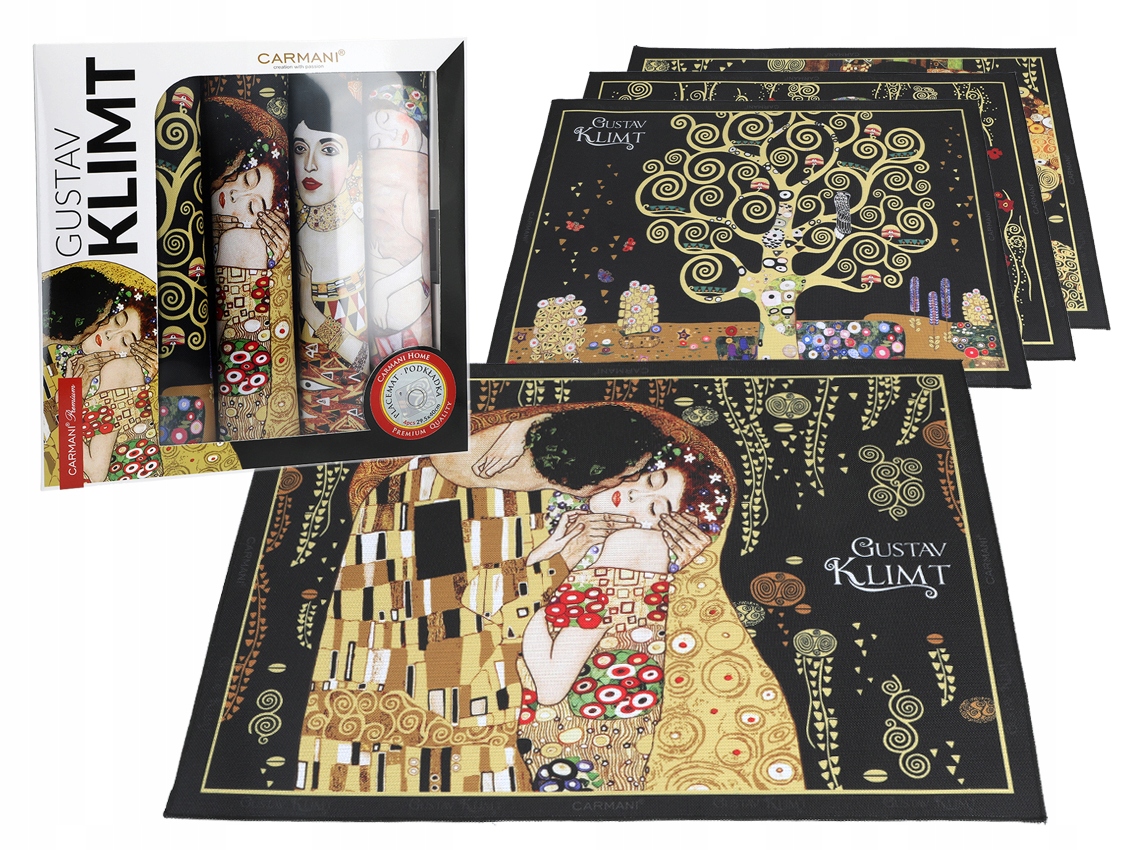 Kpl. 4 podkładek na stół Gustav Klimt