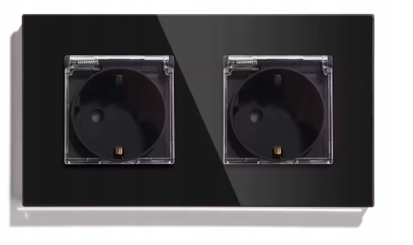 SmartHome Elektrická Zásuvka zásuvka černá