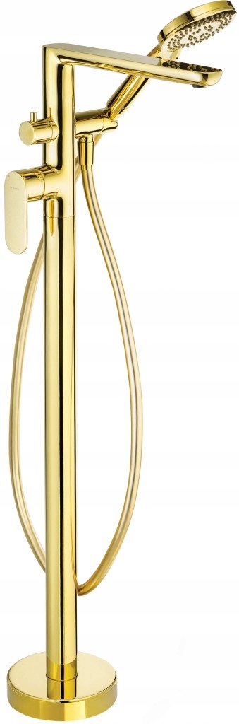 Alpinia zlato Vaňová batéria, voľne stojaca, so sprchovacím setom (BGA_Z17M