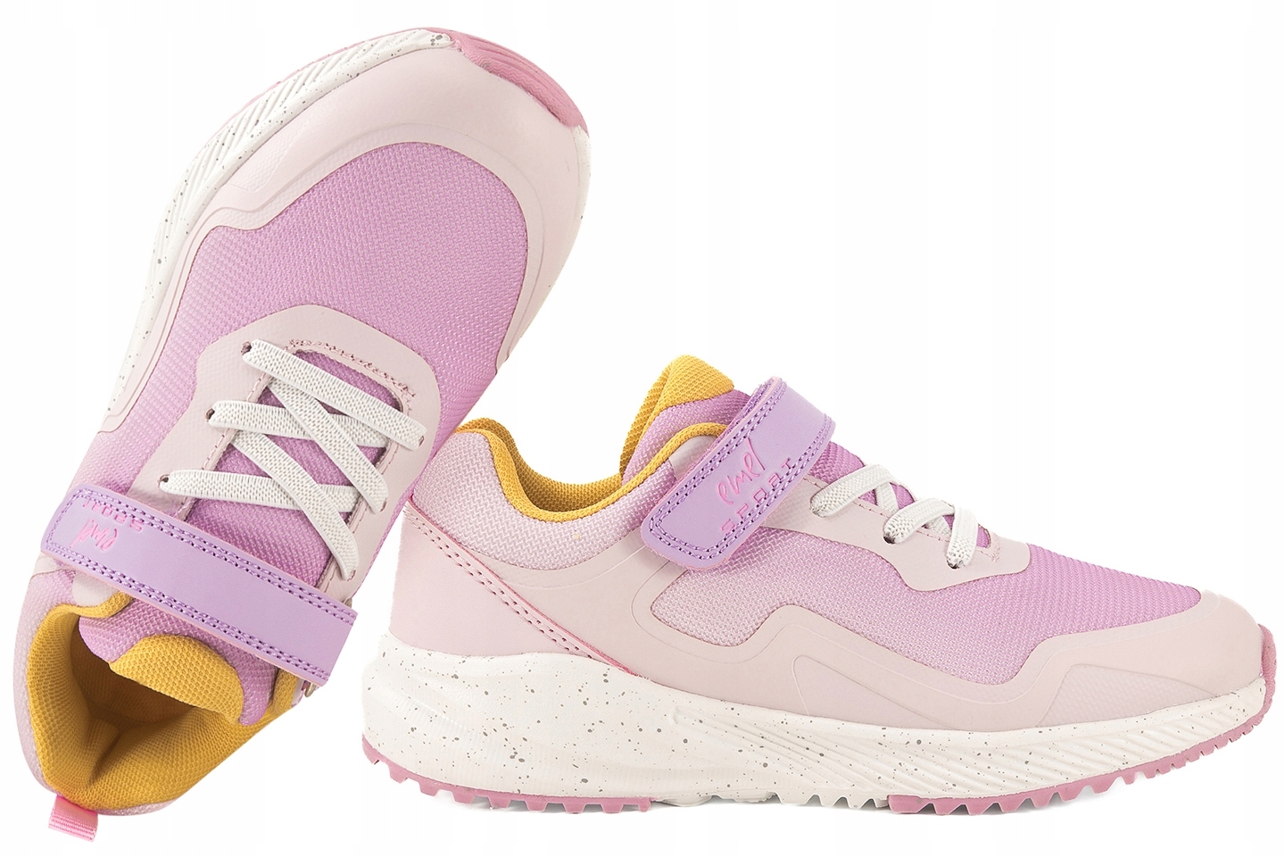 Emel E4231M-1 Buty Sportowe Dziewczęce Sneakersy Półbuty Pu Różowy 33