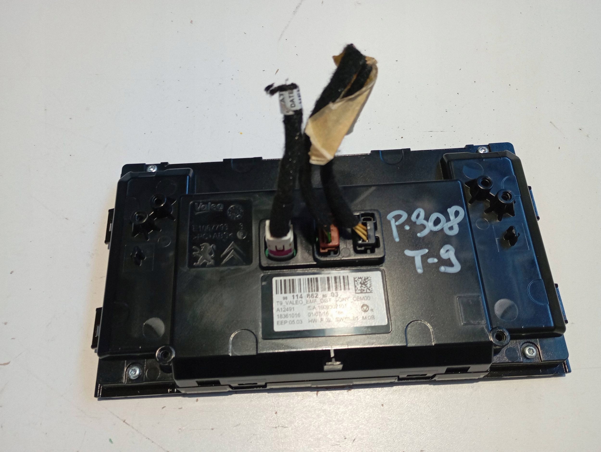 display PEUGEOT 308 9811486280