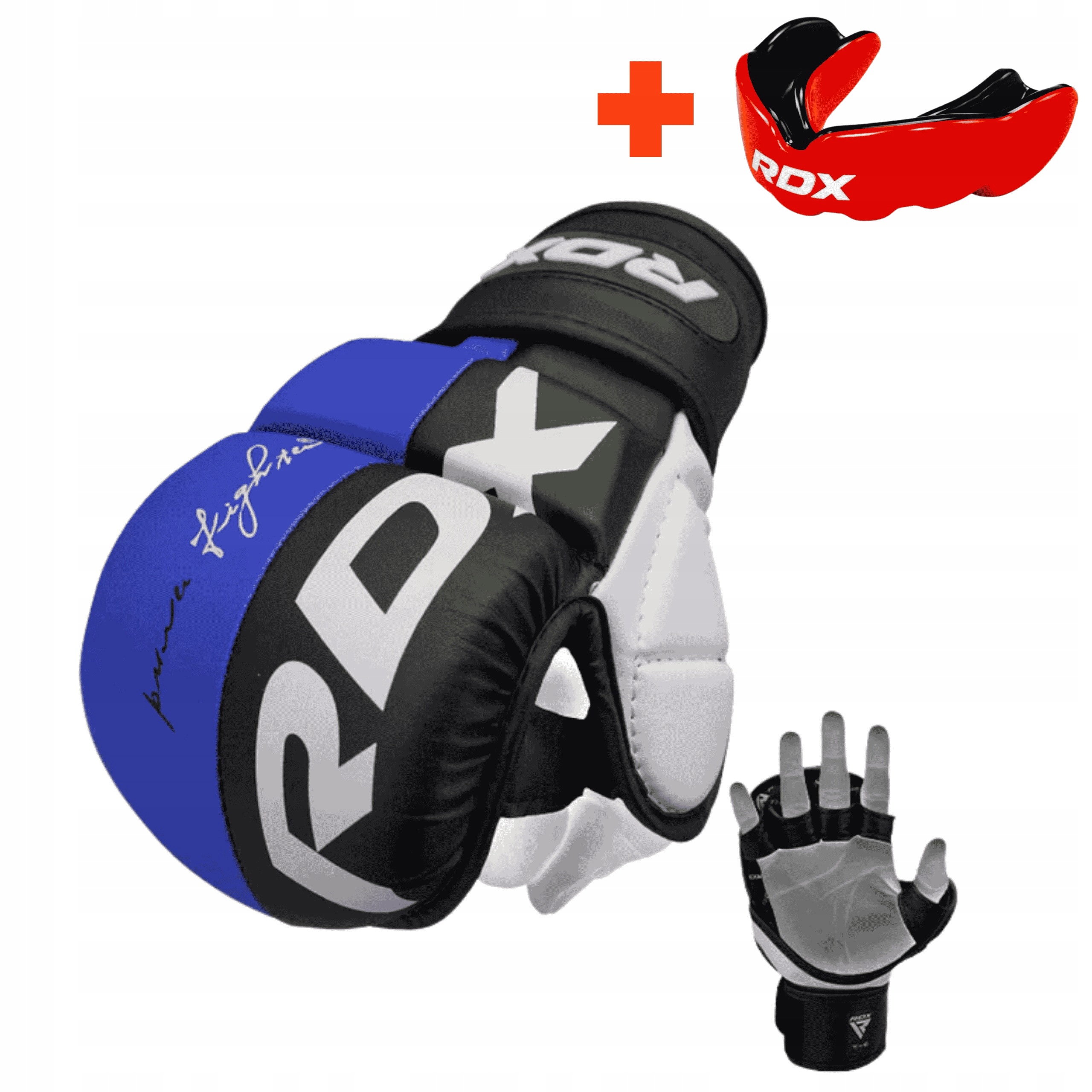 Rdx Rukavice S Gelovou Ochranou Mma T6 na suchý zip Sparingové Grapplingové vel. S