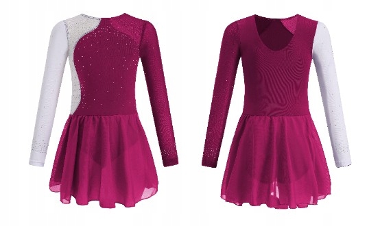 Baletní Body S Tylovou Sukní Taneční Oblečení Asymetrické R100