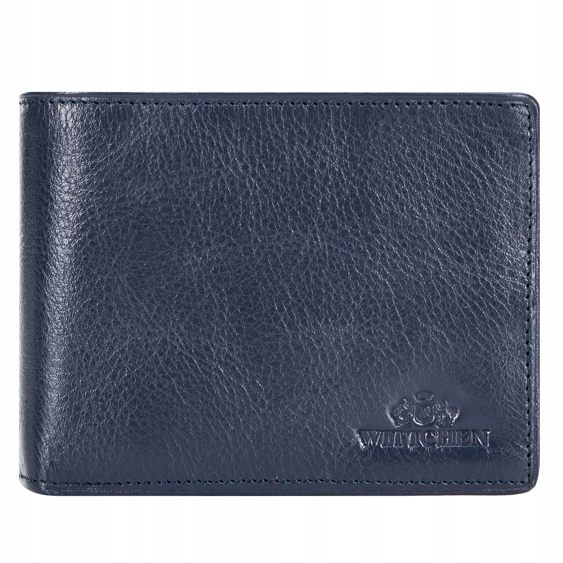 Pánská tmavě modrá kožená peněženka s polstrovaným panelem Wittchen 21-1-039-NL