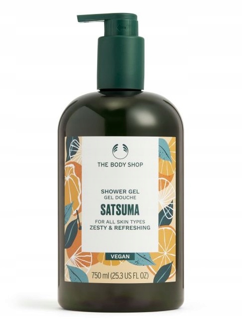 The Body Shop Satsuma Shower Gel Mandarynka 750 ML XXL Size!!
