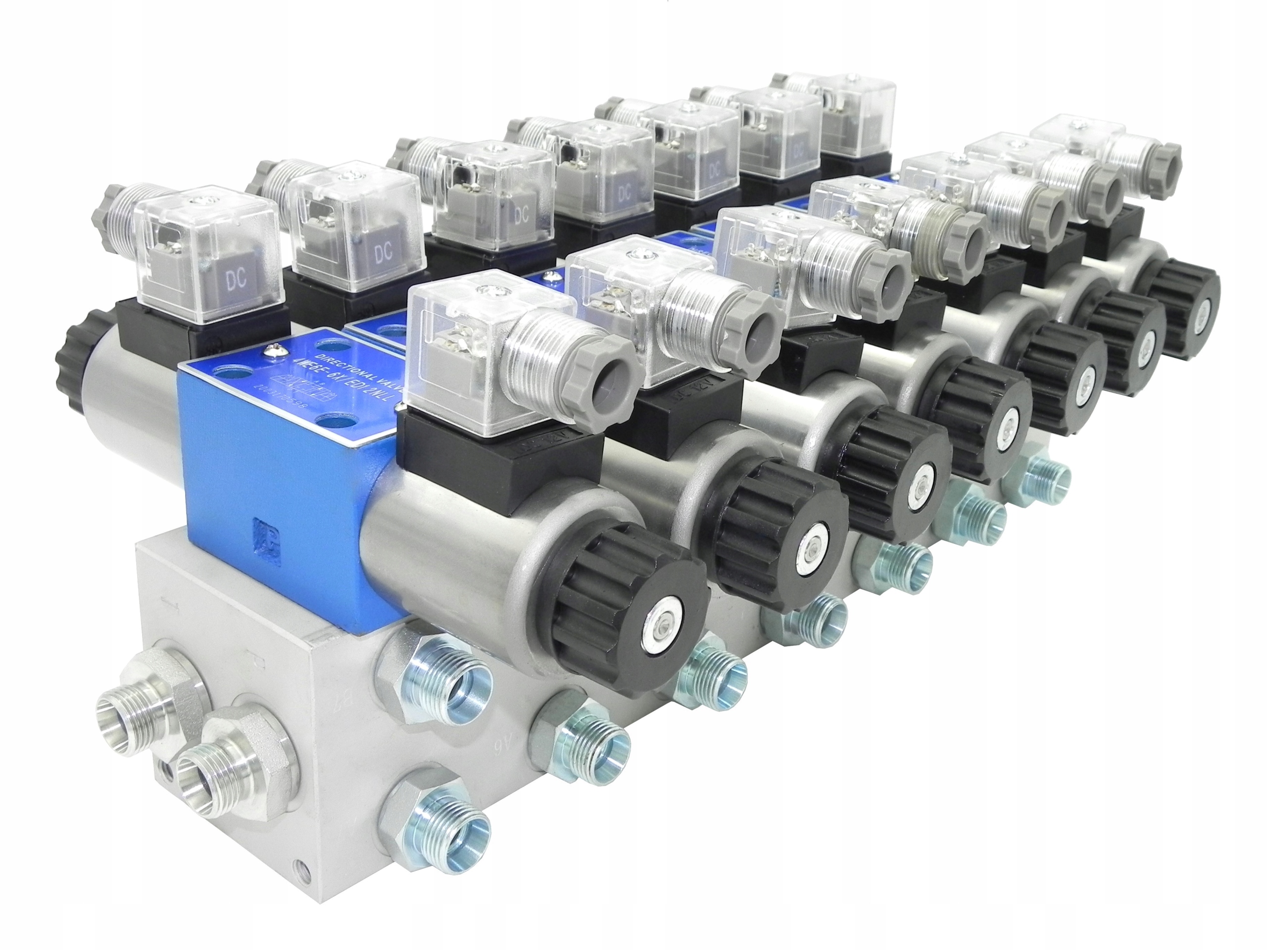 Hydraulický Rozdělovač Cetop 7SEKČNÍ 60L Elektrický 24V