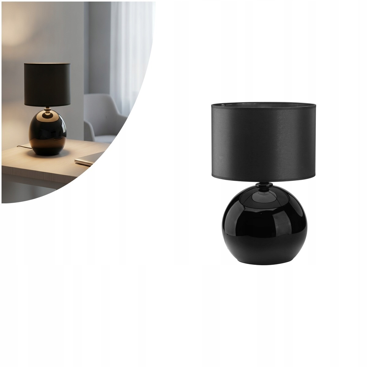 Stolová nočná lampa Palla Black 5080 Tk Lighting